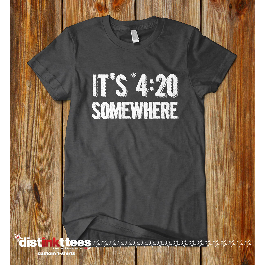It's 4:20 Somewhere Cannabis Man T-shirt | CBD Shirt